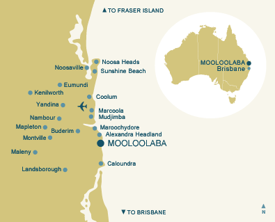 sunshine coast map